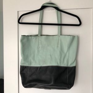 Roots leather handbag, gently used